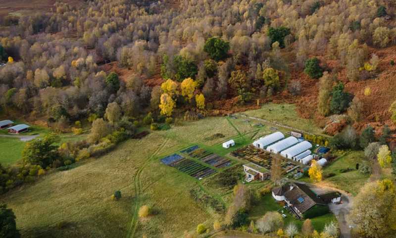 Dundreggan Tree Nursery Aerial © Ashley Coombes