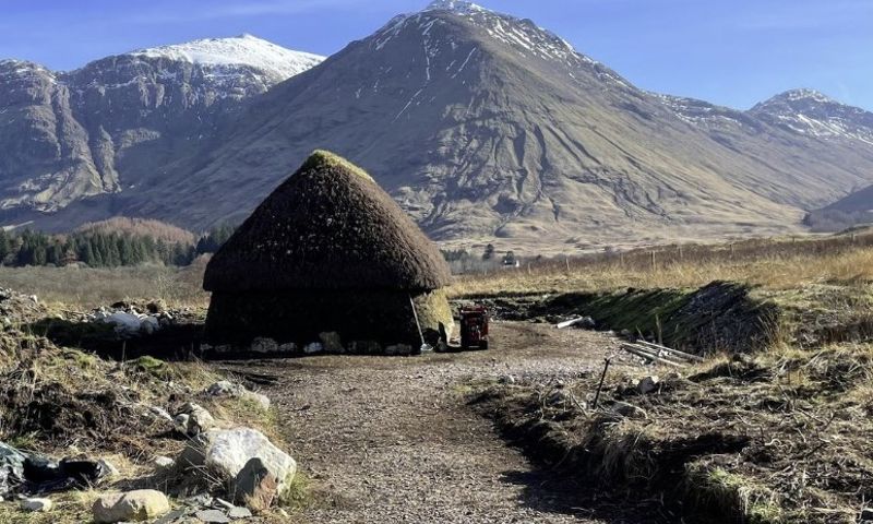 Scottish turf house in Glencoe at @ntsglencoe 🏞️⁠