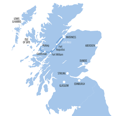 Map of tour route