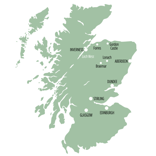 Highland Games route map