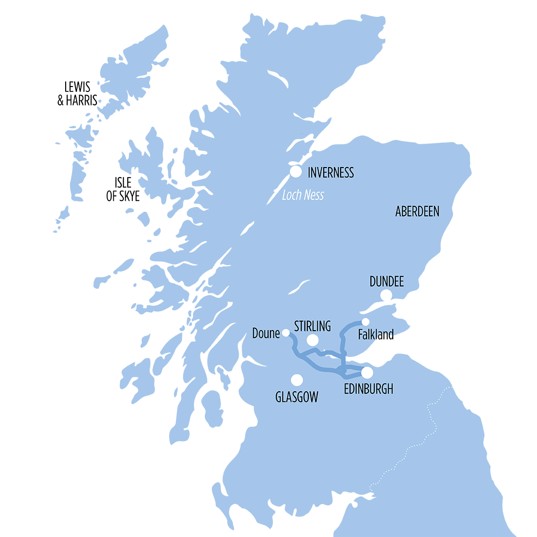 Outlander Explorer map of route