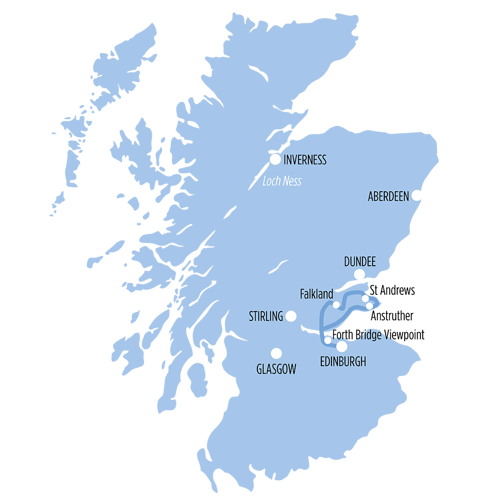 Coastal Path of Fife & St Andrews route map